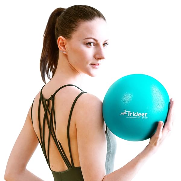 Trideer Trideer 9-Inch Pilates Ball: Mini Exercise Ball for Yoga, Core Training & Physical Therapy