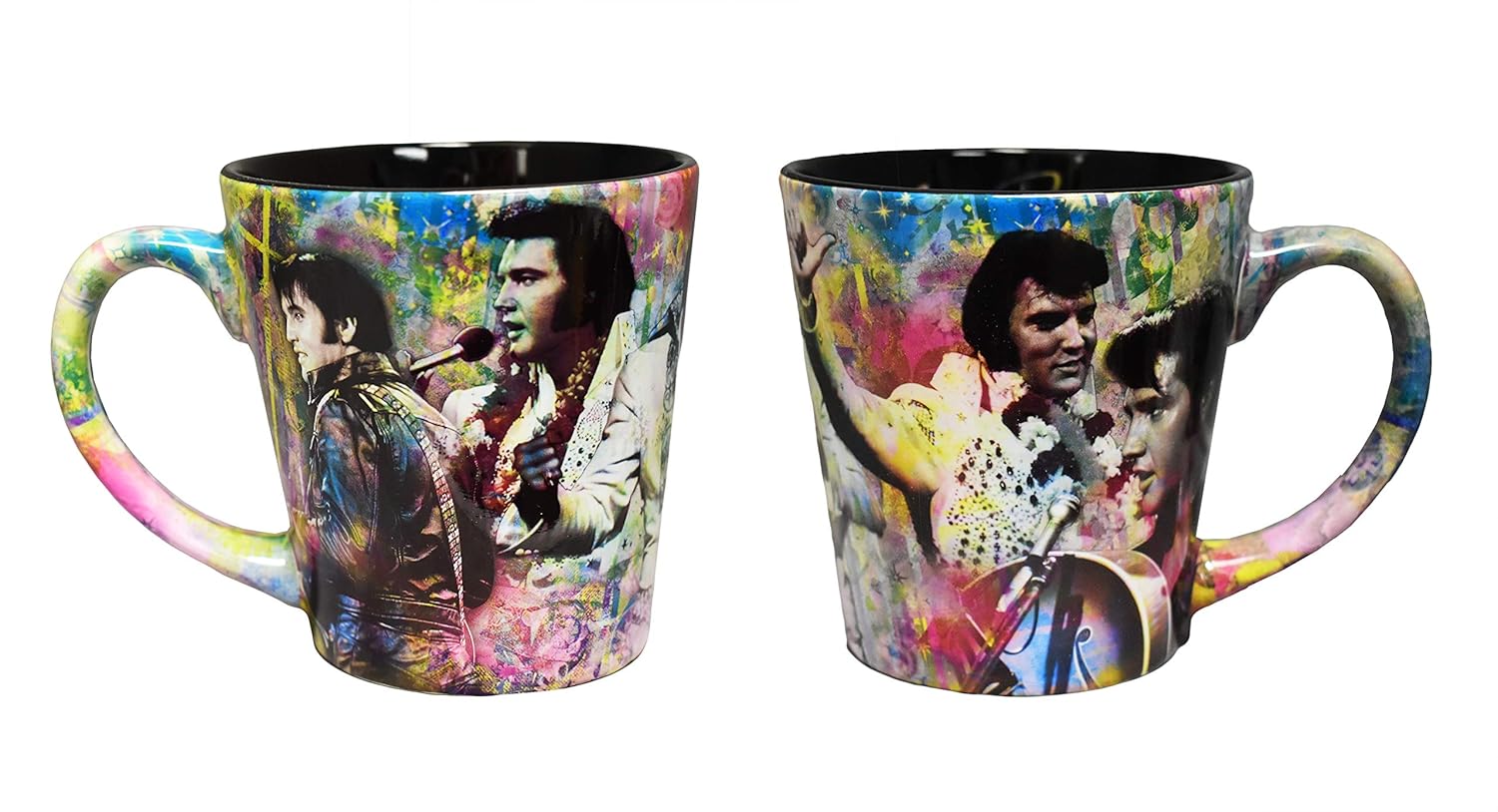 Midsouth Products Midsouth Products Elvis Presley Mug Featuring Vibrant Color Collage Design Perfect for Fans and Collectors