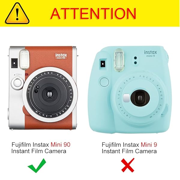 FINTIE Fintie Vegan Leather Case for Fujifilm Instax Mini 90 - Stylish & Durable Camera Cover with Removable Strap - View 3 of 9