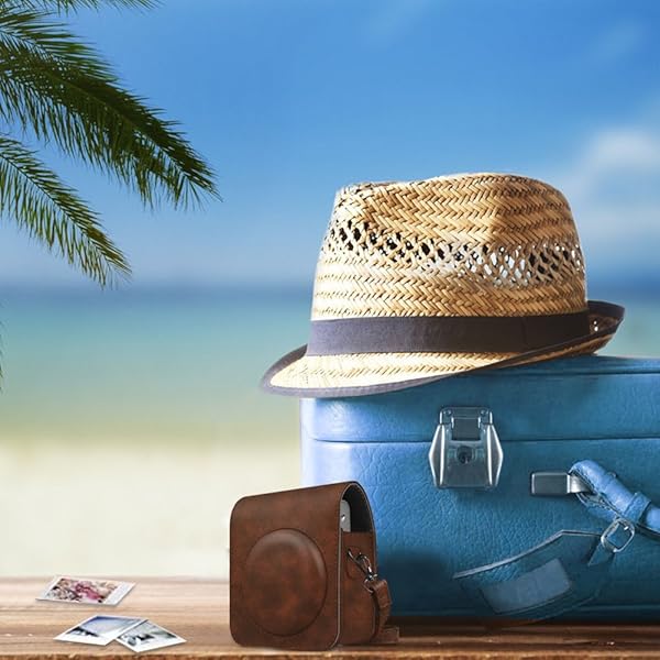 FINTIE Fintie Vegan Leather Case for Fujifilm Instax Mini 90 - Stylish & Durable Camera Cover with Removable Strap - View 7 of 9