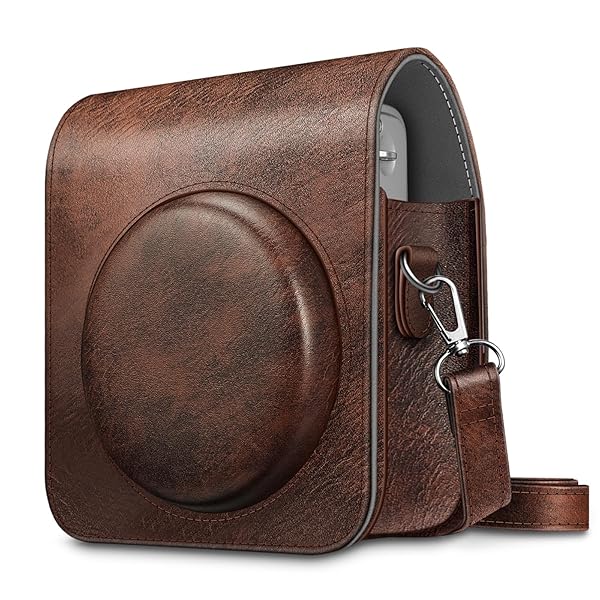 FINTIE Fintie Vegan Leather Case for Fujifilm Instax Mini 90 - Stylish & Durable Camera Cover with Removable Strap - View 2 of 9
