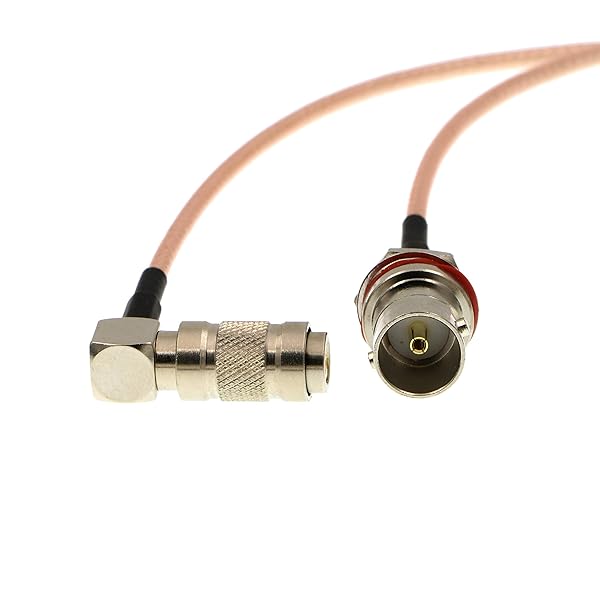 Uonecn HD SDI DIN 1.0/2.3 Right Angle to BNC Female RG179 Cable for Blackmagic HyperDeck Shuttle 75ohm High Quality Connection - View 3 of 10