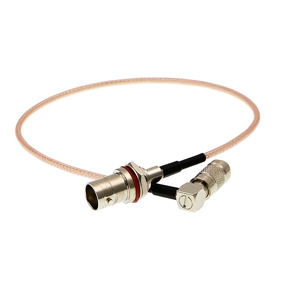 Uonecn HD SDI DIN 1.0/2.3 Right Angle to BNC Female RG179 Cable for Blackmagic HyperDeck Shuttle 75ohm High Quality Connection - View 4 of 10