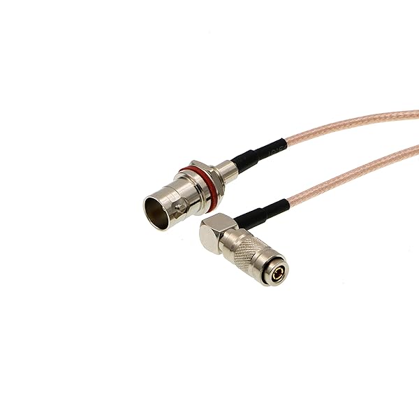 Uonecn HD SDI DIN 1.0/2.3 Right Angle to BNC Female RG179 Cable for Blackmagic HyperDeck Shuttle 75ohm High Quality Connection