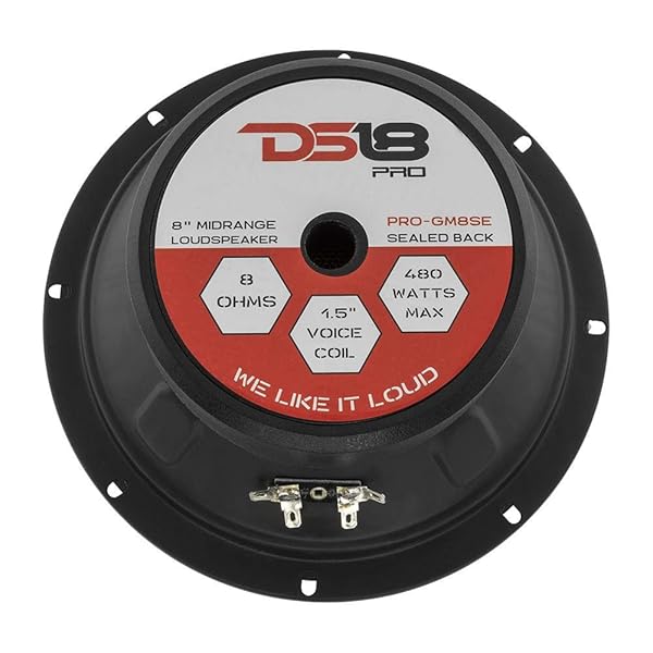 DS18 "DS18 PRO-GM8SE 8" Loudspeaker - 480W Max, Premium Car Audio Midrange Speaker for Superior Truck Stereo Sound" - View 7 of 8