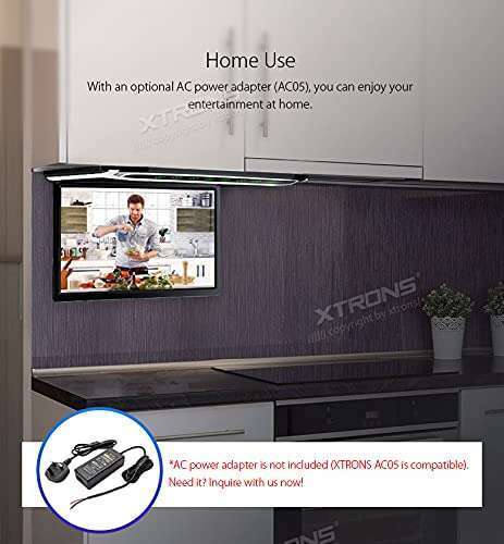 XTRONS "XTRONS 17.3" FHD Car Overhead Monitor - Ultra-Thin 1080P Roof-Mounted Screen with HDMI Port" - View 8 of 9
