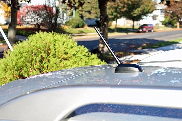 AntennaMastsRus AntennaMastsRus 6 3/4 Inch Car Wash Proof Short Rubber Antenna for Pontiac Vibe 2003 to 2010 with Internal Copper Coil Reception - View 9 of 9