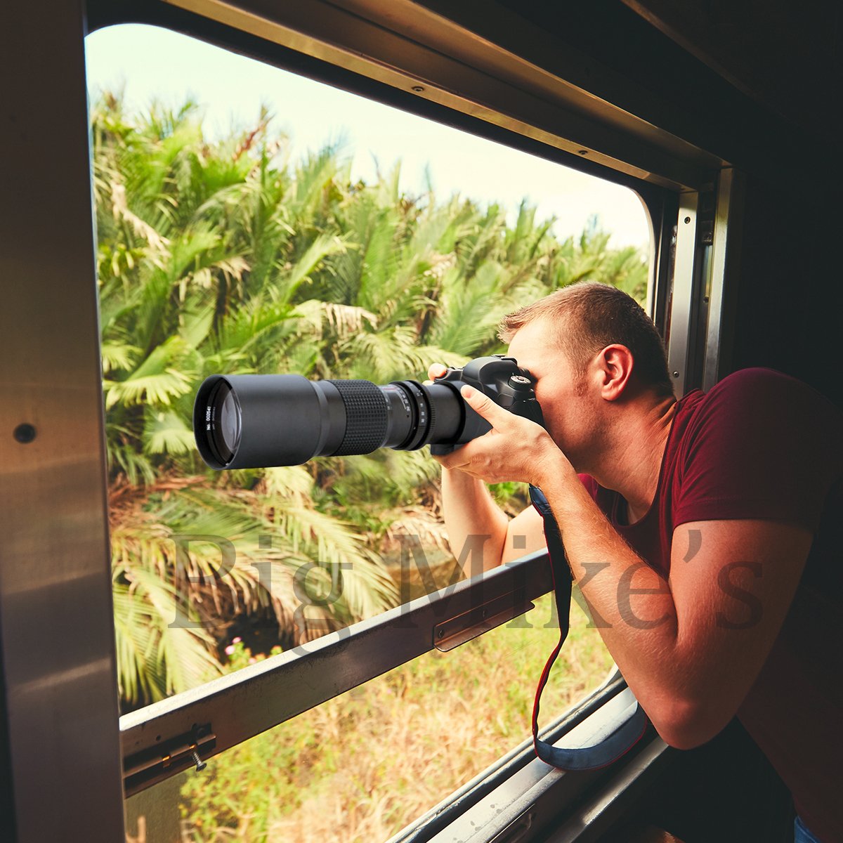 Big Mike's High Power 500mm 1000mm f8 Manual Telephoto Lens with Tripod and Backpack for Canon EOS Cameras - View 3 of 6