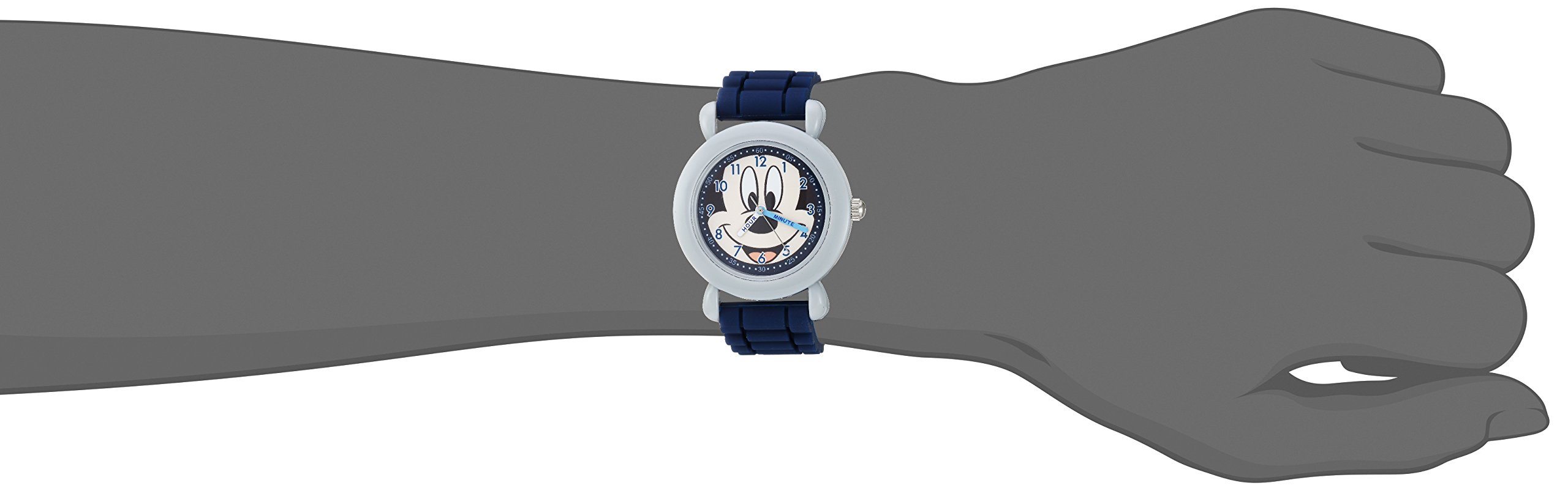 Disney Mickey Mouse Kids Plastic Time Teacher Analog Quartz Silicone Strap Watch for Easy Learning - View 2 of 3