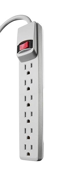 Woods Woods 41367 Surge Protector: 6 Outlets, 4ft Cord & Overload Safety - Essential Power Solution - View 2 of 2