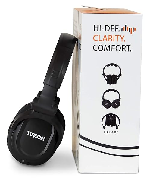Turcom Turcom Over Ear Wired Gaming Headphones with 50mm Drivers and Microphone Lightweight Adjustable DJ-Style Monitor Headset for Studio Sound - View 9 of 9