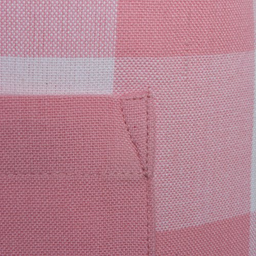 DII DII Unisex Buffalo Check Kitchen Collection Classic Farmhouse Chef Apron One Size Pink and White - View 3 of 8