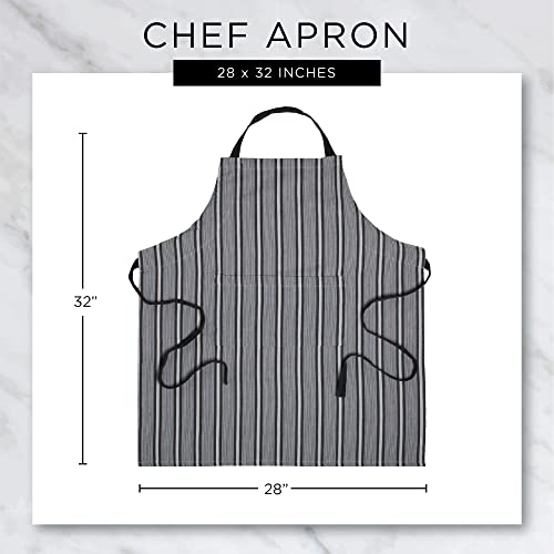 DII DII Unisex Buffalo Check Kitchen Collection Classic Farmhouse Chef Apron One Size Pink and White - View 8 of 8