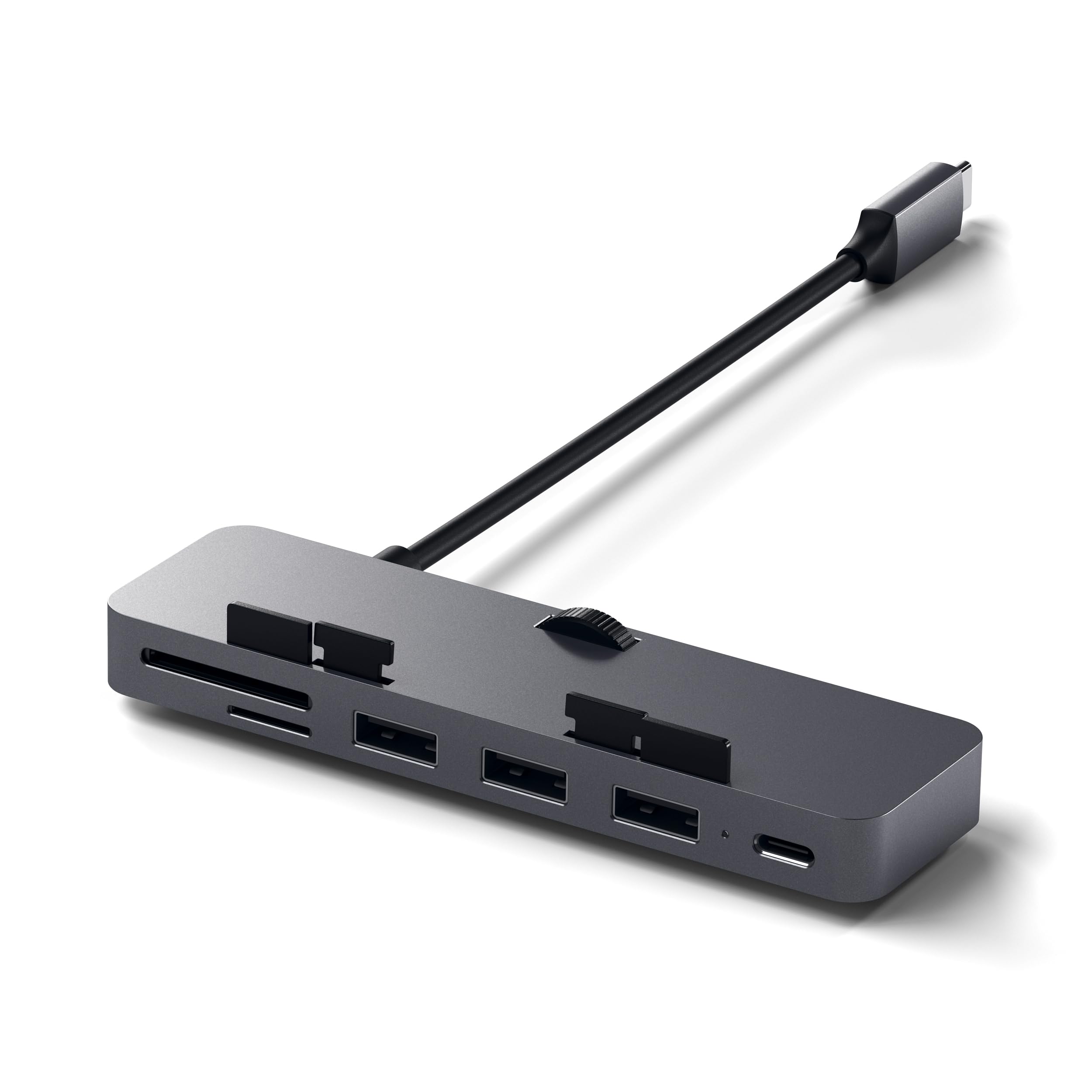 Satechi Satechi Aluminum Type-C Clamp Hub Pro: USB-C, USB-A, Micro/SD Reader for 2017-2020 iMac & iMac Pro - Not for 2021 Model - View 3 of 6