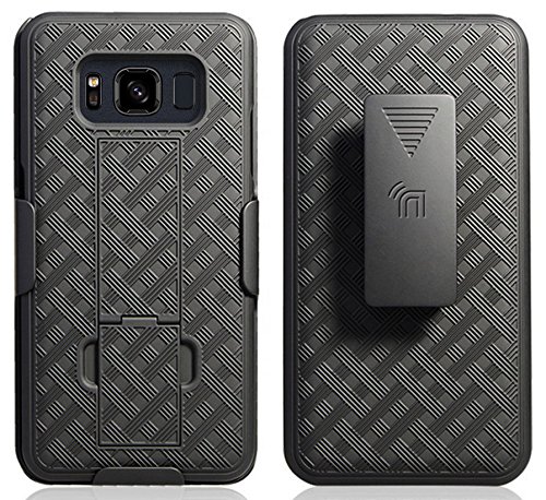 Nakedcellphone Galaxy S8 Active Case with Clip and Kickstand Cover by Nakedcellphone with Belt Hip Holster for Samsung Galaxy S8 Active SM-G892A SM-G892U - View 5 of 7