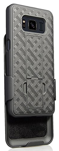 Nakedcellphone Galaxy S8 Active Case with Clip and Kickstand Cover by Nakedcellphone with Belt Hip Holster for Samsung Galaxy S8 Active SM-G892A SM-G892U - View 6 of 7