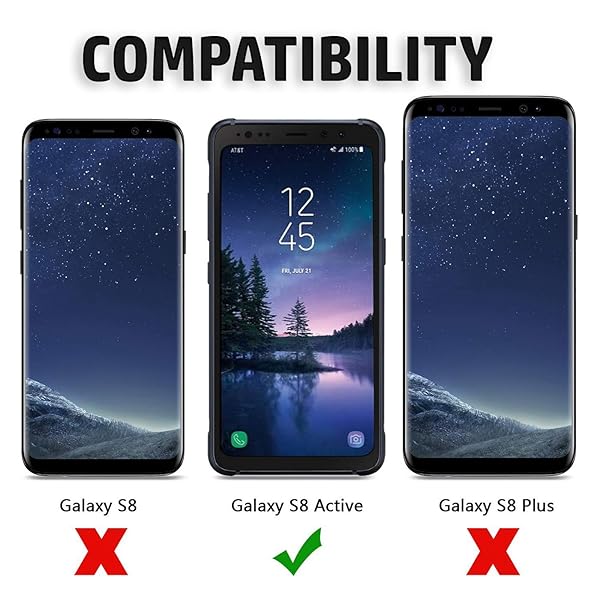 Nakedcellphone Galaxy S8 Active Case with Clip and Kickstand Cover by Nakedcellphone with Belt Hip Holster for Samsung Galaxy S8 Active SM-G892A SM-G892U - View 7 of 7