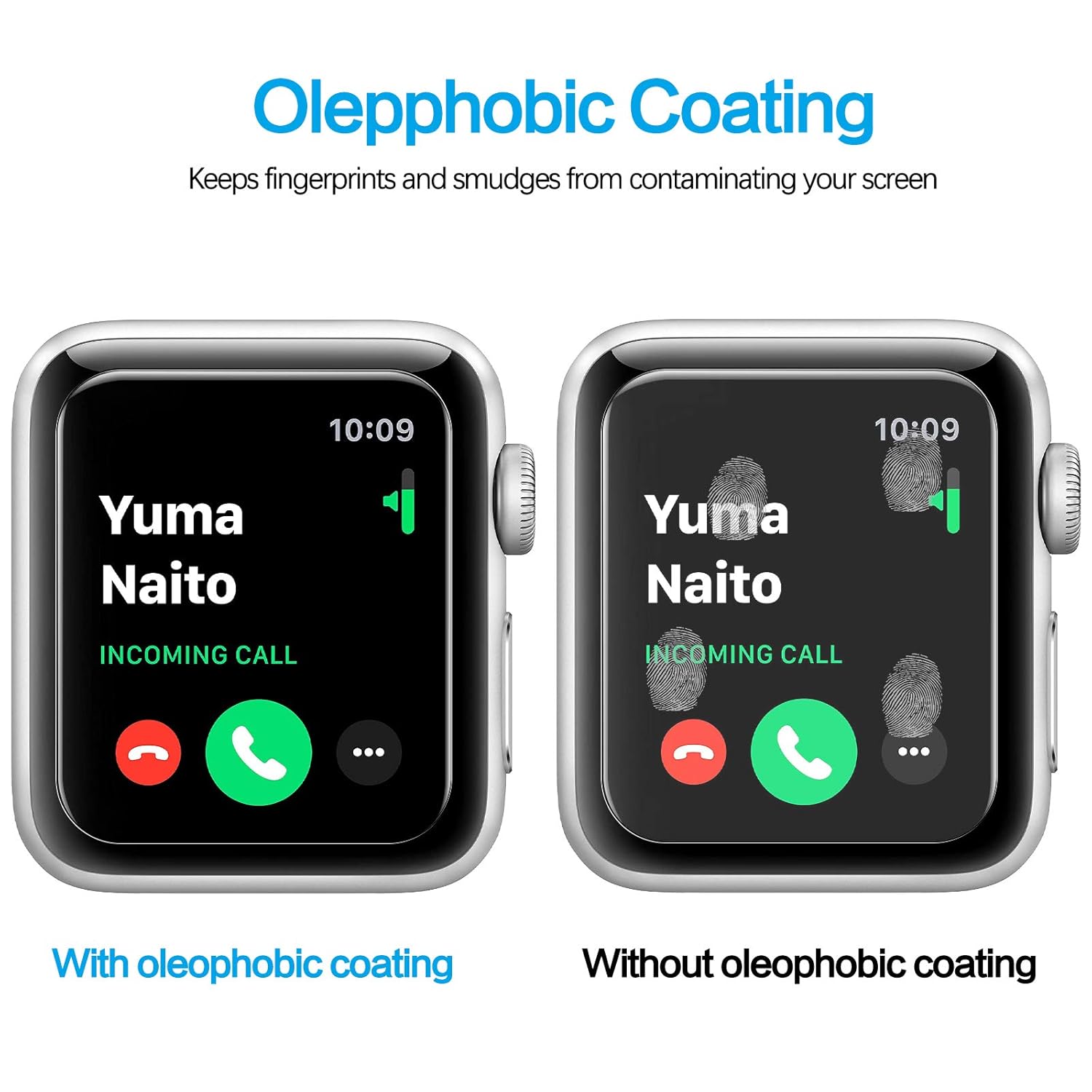 Fotbor Tourist 3 Pack Tempered Glass Screen Protector for Apple Watch 38mm Series 3 2 1 9H Hardness Anti-scratch Anti-fingerprint Easy Installation - View 3 of 5