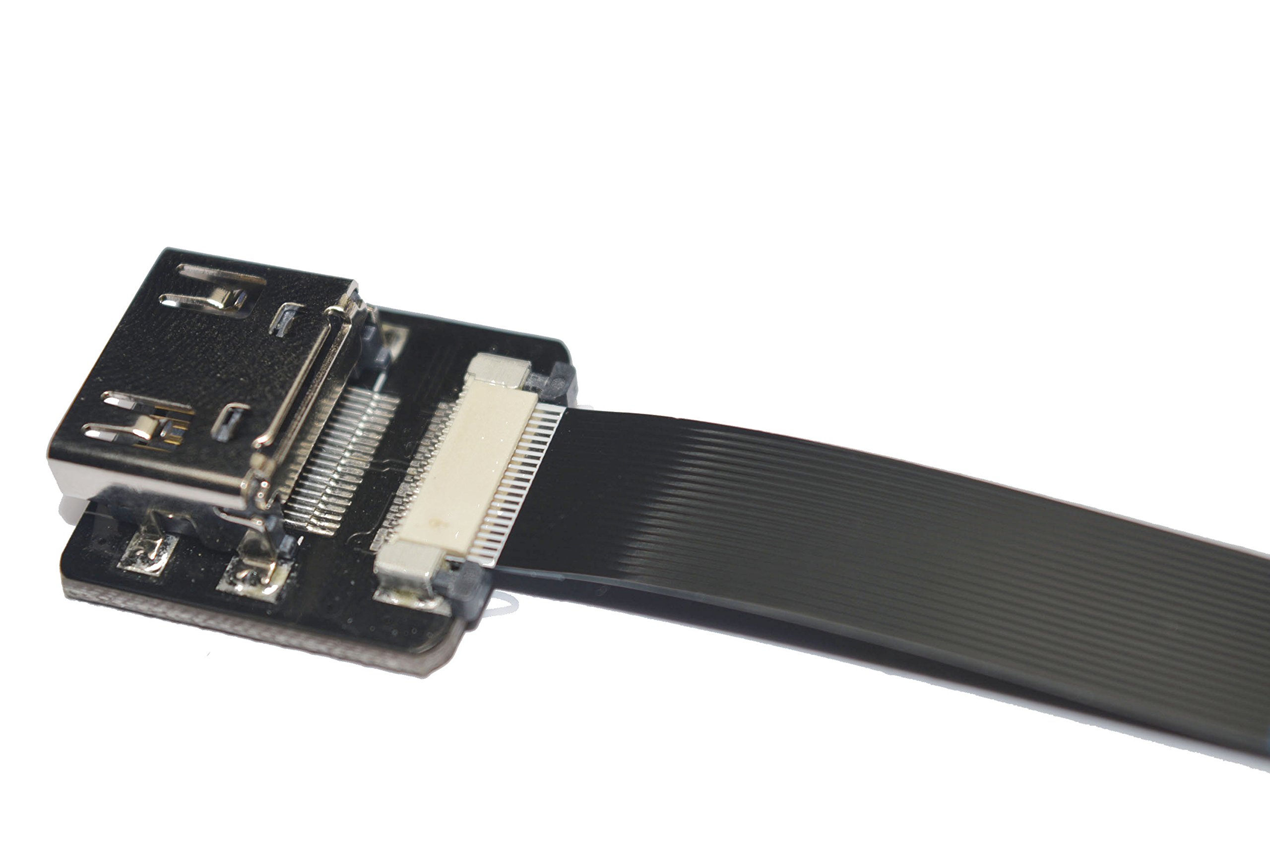 Short Flat Slim HDMI Cable 90 Degree Female to Male for RED Blackmagic BMCC Sony FS7 Canon C300 5CM - View 6 of 7