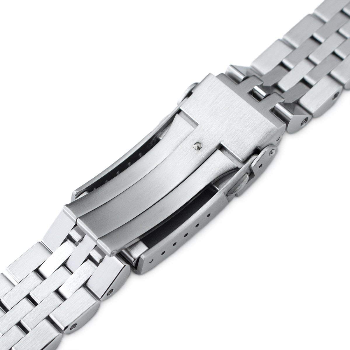 Strapcode MiLTAT 20mm Angus JUB Watch Band for Seiko Alpinist SARB017 SPB155 SBEJ005 Hamilton Khaki H70455733 - View 6 of 7