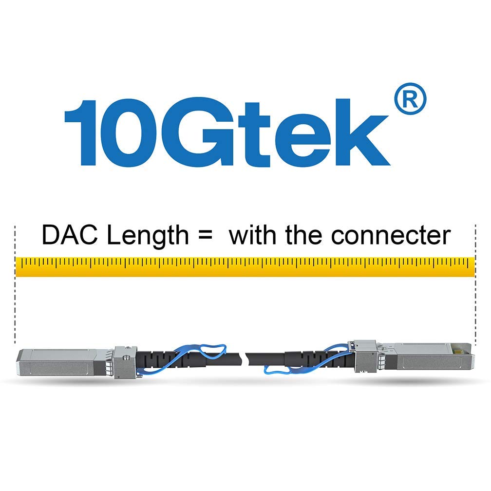10Gtek 25G SFP28 SFP+ DAC Cable 25GBASE-CR Passive Direct Attach Copper Twinax Cable 5 Meter for Cisco Ubiquiti Supermicro and More - View 3 of 9