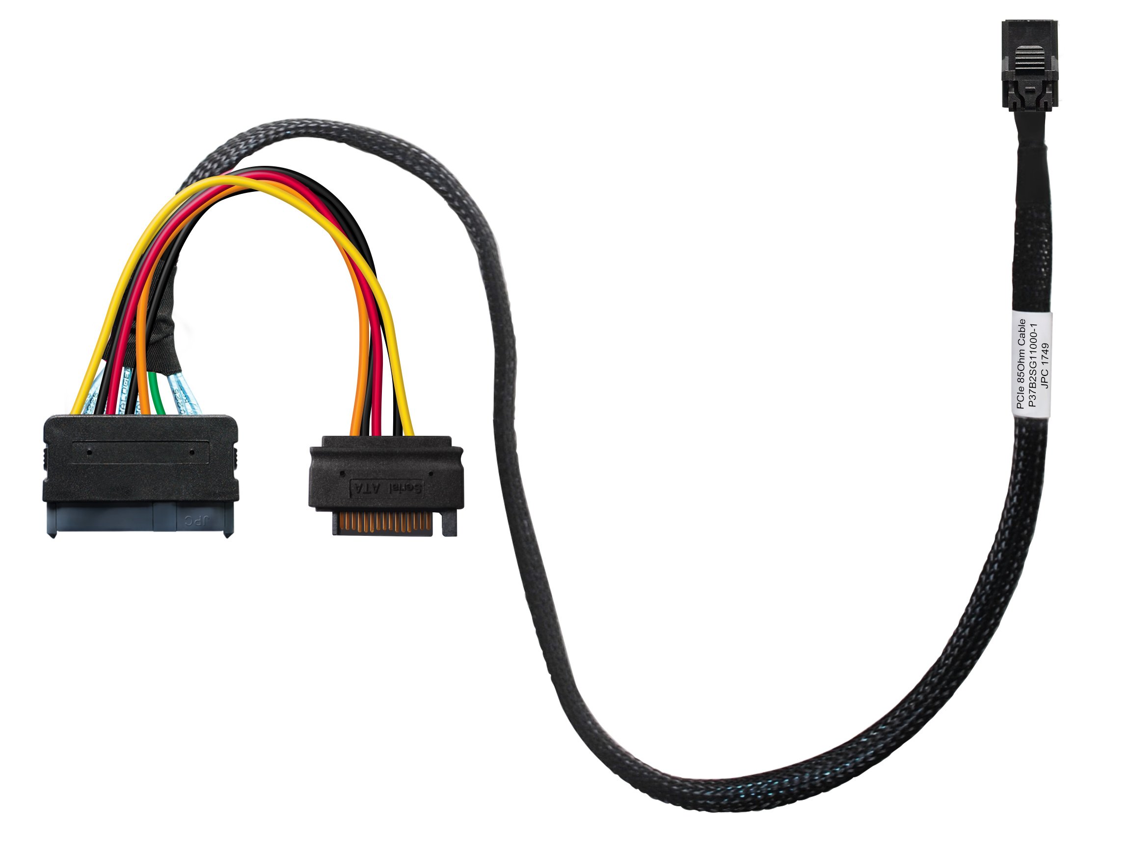 Highpoint 8643 to U.2 SFF-8639 Cable with 15-pin SATA Power Connector for Fast Data Transfer