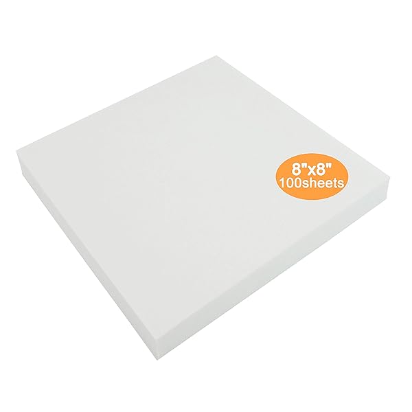 New brothread "New Brothread Tear Away Embroidery Stabilizer 8"x8" - 100 Precut Medium Weight Sheets for 4x4 & 6x6 Hoops" - View 2 of 7