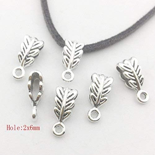 iloveDIYbeads 100g Mixed Tibetan Tube Spacer Beads for European Bracelets - Antique Silver, 125 Pieces - View 5 of 10