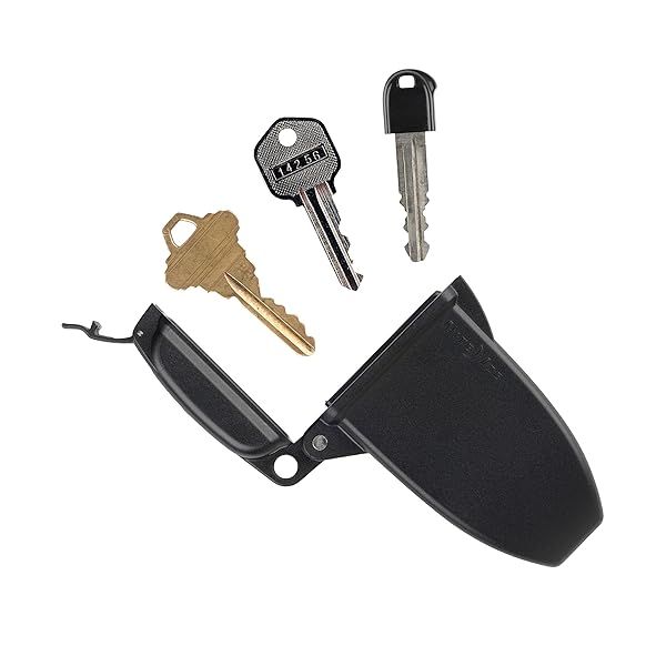 Nite Ize Nite Ize Hideout Magnetic Key Box Waterproof Key Hider Large Black for Spare Keys Secure Storage Solution - View 3 of 9