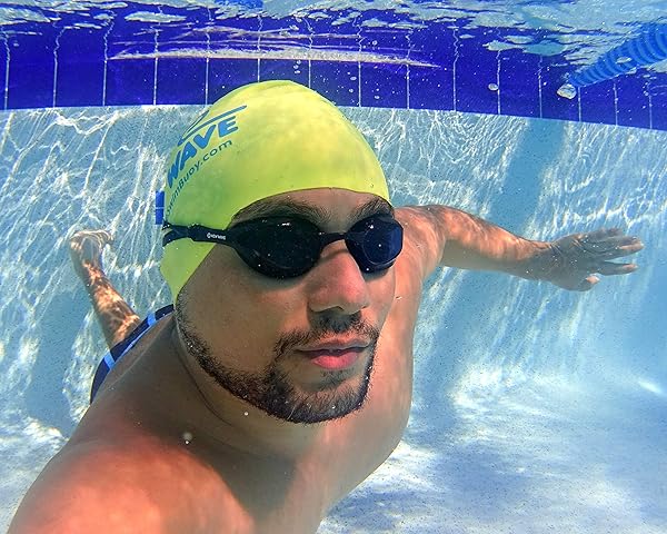 New Wave Swim Buoy Wave Fusion Swim Goggles Smoke Lens Black Frame Nightfall for Ultimate Clarity and Comfort in Water - View 4 of 9