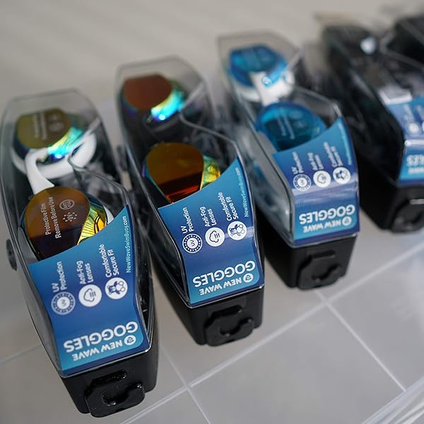 New Wave Swim Buoy Wave Fusion Swim Goggles Smoke Lens Black Frame Nightfall for Ultimate Clarity and Comfort in Water - View 6 of 9