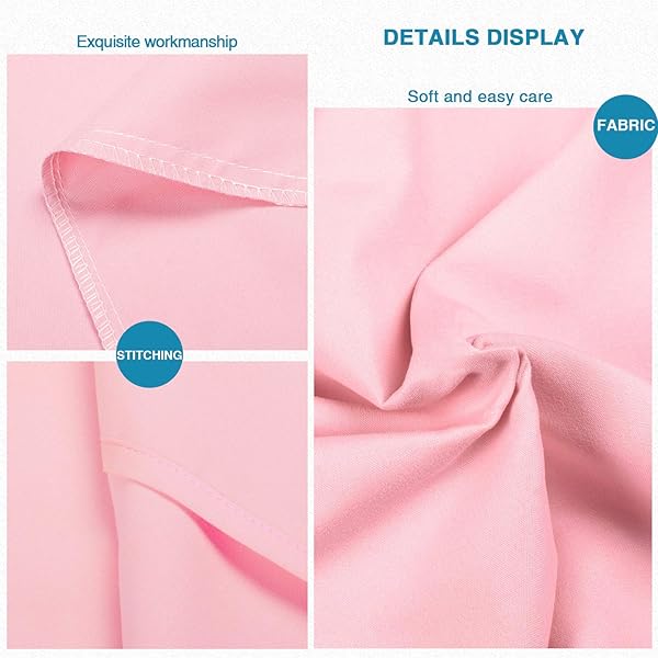 FLXXIE FLXXIE Queen Size Microfiber Pillow Cases Set of 2 Soft Wrinkle Resistant Envelope Closure 20x30 Pink - View 3 of 7