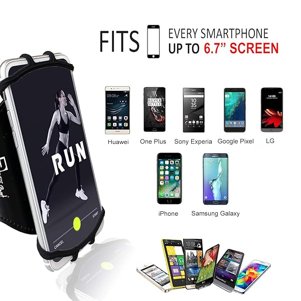 RevereSport RevereSport Universal iPhone Running Armband: Perfect Phone Holder for All Models (11/12/13/14/15/16/SE/X/XR/Plus/Max/Pro) - View 5 of 7