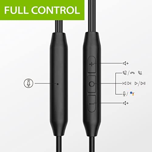 Avantree Avantree E171 - Sports Earbuds Wired with Microphone, Sweatproof Wrap Around Earphones with Over Ear Hook, in Ear Running Headphones for Workout Exercise Gym Compatible with Cell Phones - View 3 of 7