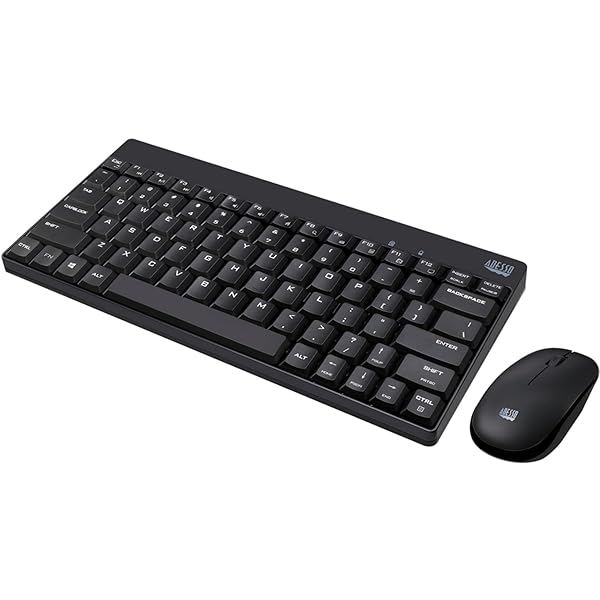 Adesso Wireless Mini Keyboard Mouse Combo for Effortless Typing and Navigation - View 4 of 9