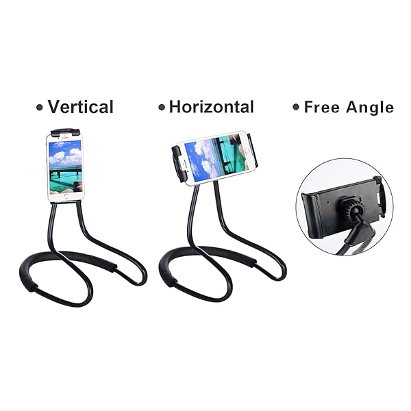 NCElec NCElec 011 Universal Lazy Bracket Mobile Phone Stand Holder for Desk Bed Bike and Motorcycle Black - View 3 of 9