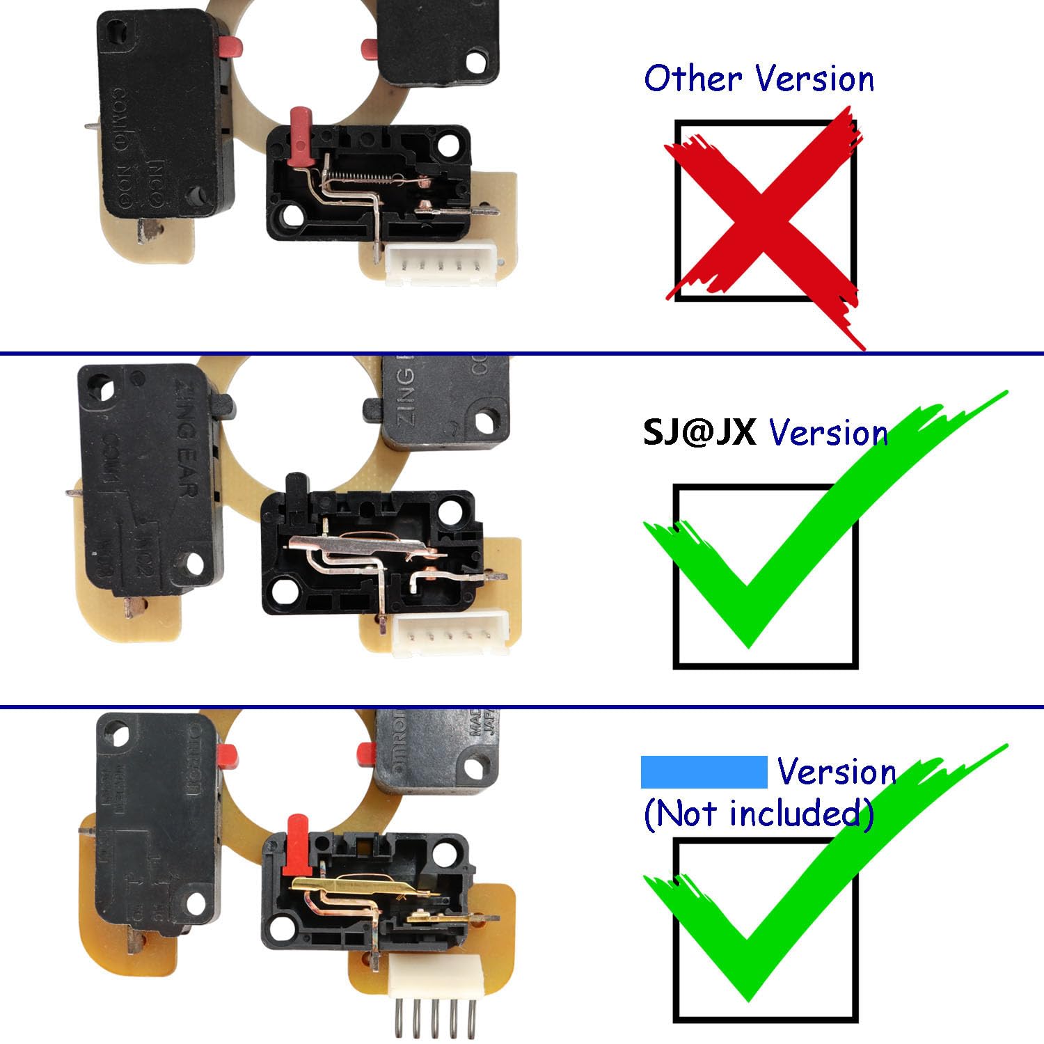 SJ@JX SJJX DIY Arcade Game Button and Joystick Controller Kit for Raspberry Pi and Windows with 5 Pin Joystick and 10 Push Buttons Mix White - View 6 of 7