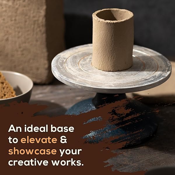 Falling in Art Falling in Art 12-Inch Heavy Duty Pottery Wheel for Adults - Perfect for Decorating & Banding - View 4 of 10