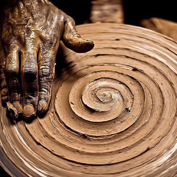 Falling in Art Falling in Art 12-Inch Heavy Duty Pottery Wheel for Adults - Perfect for Decorating & Banding - View 8 of 10