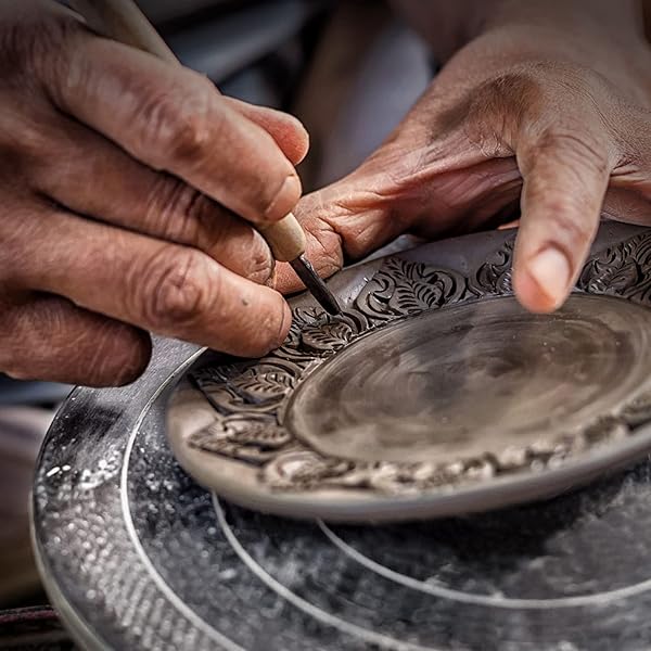 Falling in Art Falling in Art 12-Inch Heavy Duty Pottery Wheel for Adults - Perfect for Decorating & Banding - View 9 of 10