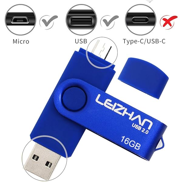 leizhan LEIZHAN 64GB Micro USB Flash Drive OTG for Android Phones Samsung Xiaomi LG Sony OnePlus HTC Meizu USB 2.0 Memory Stick - View 4 of 9