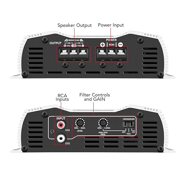 Taramp's Taramps DS 800x2 800W RMS 2 Channel Car Sound Amplifier for Powerful Audio Performance - View 11 of 11