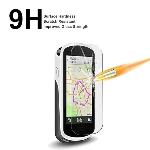 AKWOX AKWOX Tempered Glass Screen Protector for Garmin Edge 1030 - Pack of 4, 0.3mm 9H Scratch-Resistant Protection - View 6 of 8