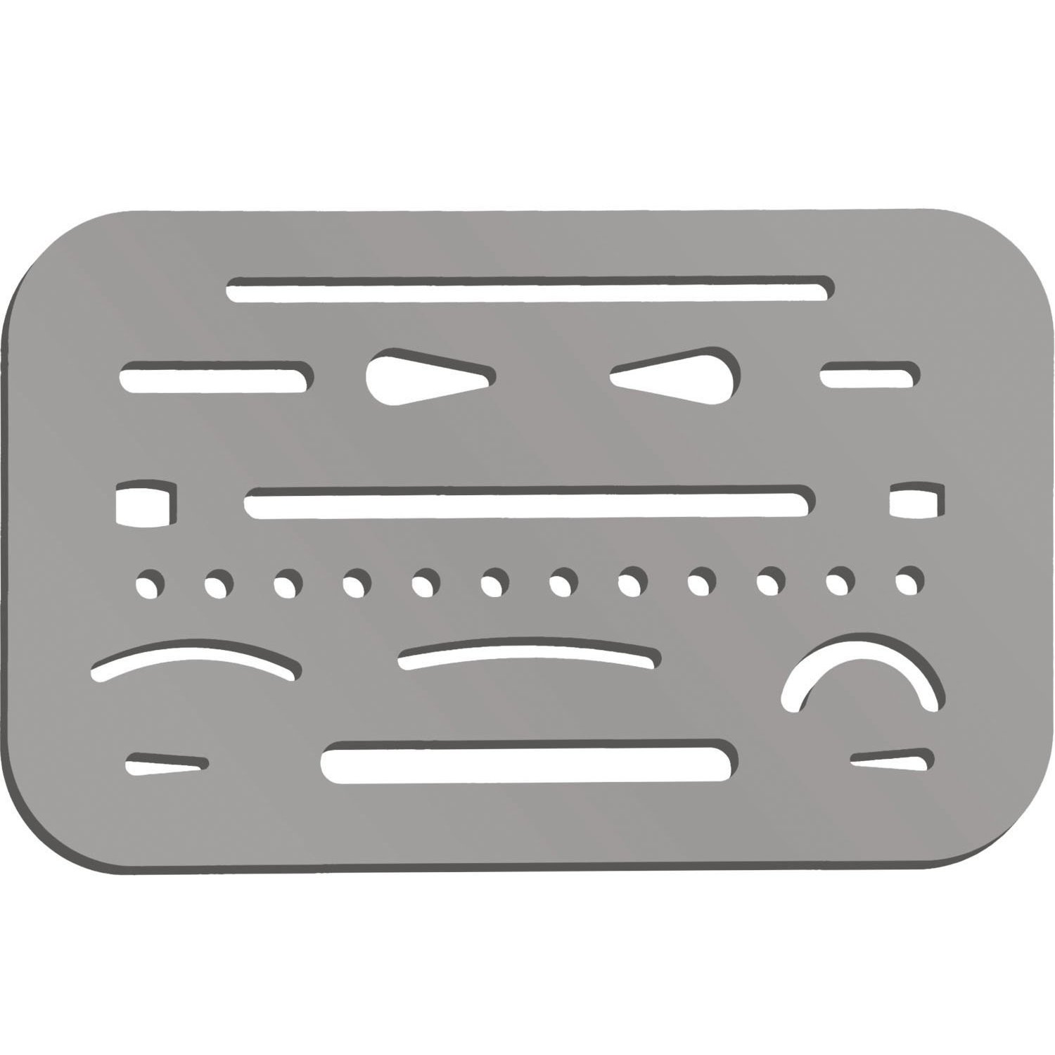 3 Piece Eraser Shield Template Metal Erasing Shield Stainless Steel Drawing Drafting Tool for Artists