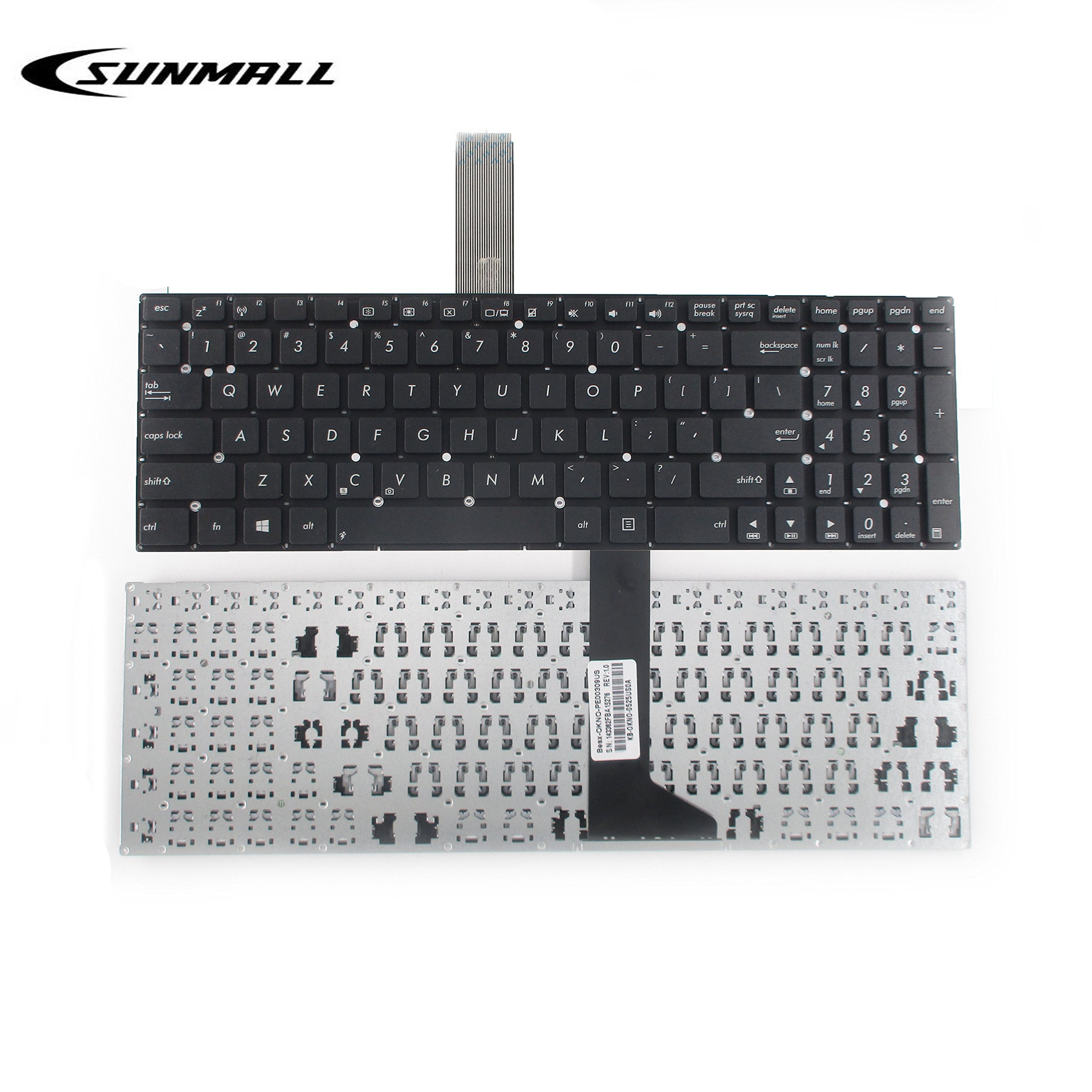 SUNMALL Keyboard Replacement for Asus R510L X550 K550 X552L Series Laptop Black US Layout with 6 Months Warranty - View 2 of 6