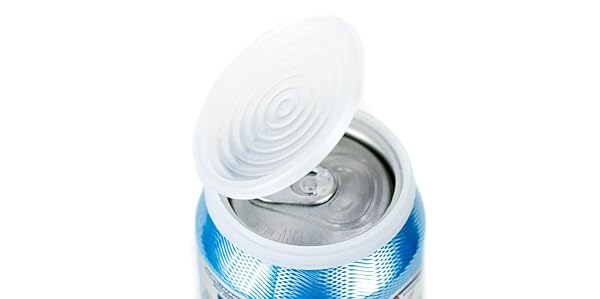 Smarter-Seal Smarter-Seal 6-Pack Reusable Can Lids: BPA-Free Protectors for Soda, Beer & Seltzer - Keep Drinks Bubbly!