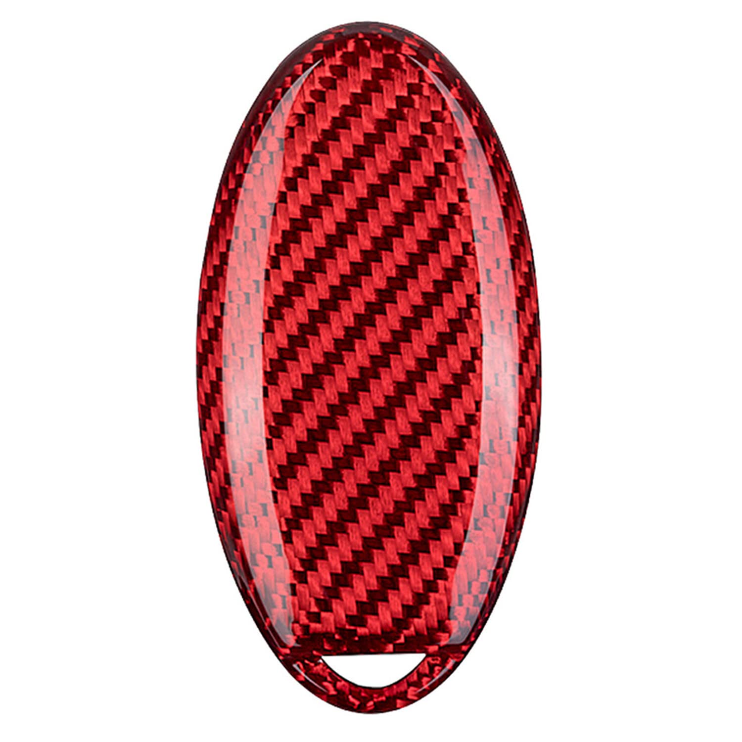 M.JVisun M.JVisun Carbon Fiber Key Fob Cover for Nissan Models Red Durable Smart Remote Case for Men Women - View 3 of 7