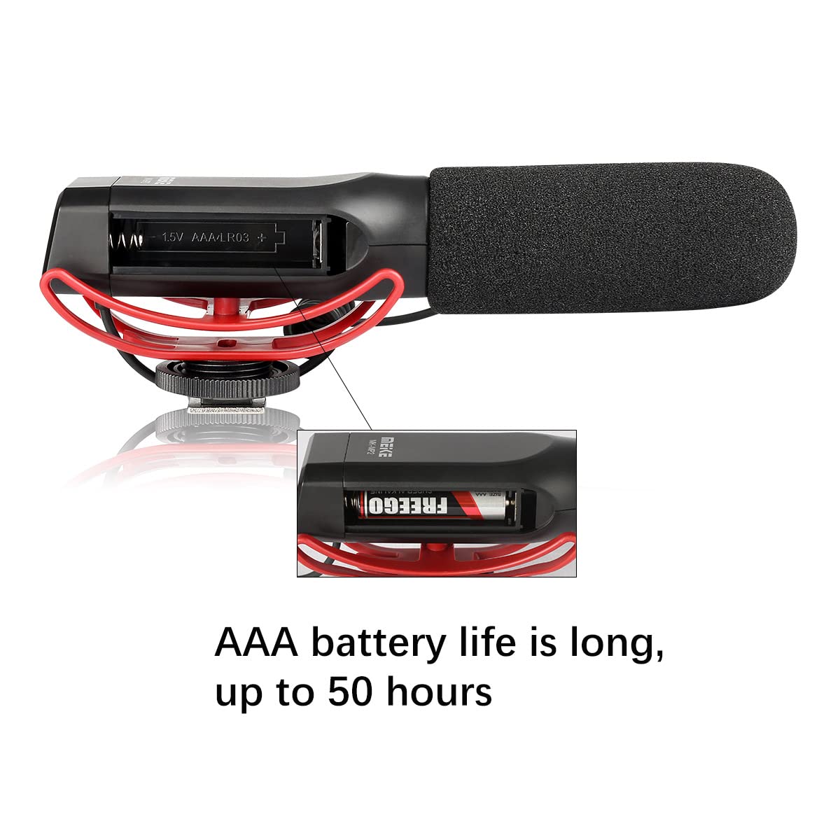 Meike Meike MK-MP2 Uni-Directional Cardioid Microphone for Sony Cameras and Camcorders Ideal for Interviews and Video Recording - View 4 of 6
