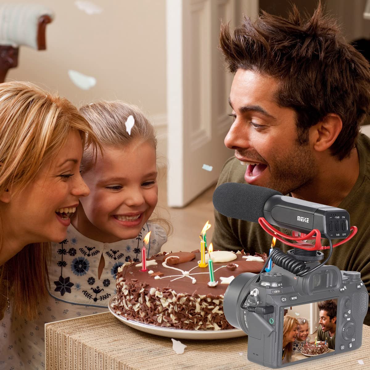 Meike Meike MK-MP2 Uni-Directional Cardioid Microphone for Sony Cameras and Camcorders Ideal for Interviews and Video Recording - View 6 of 6