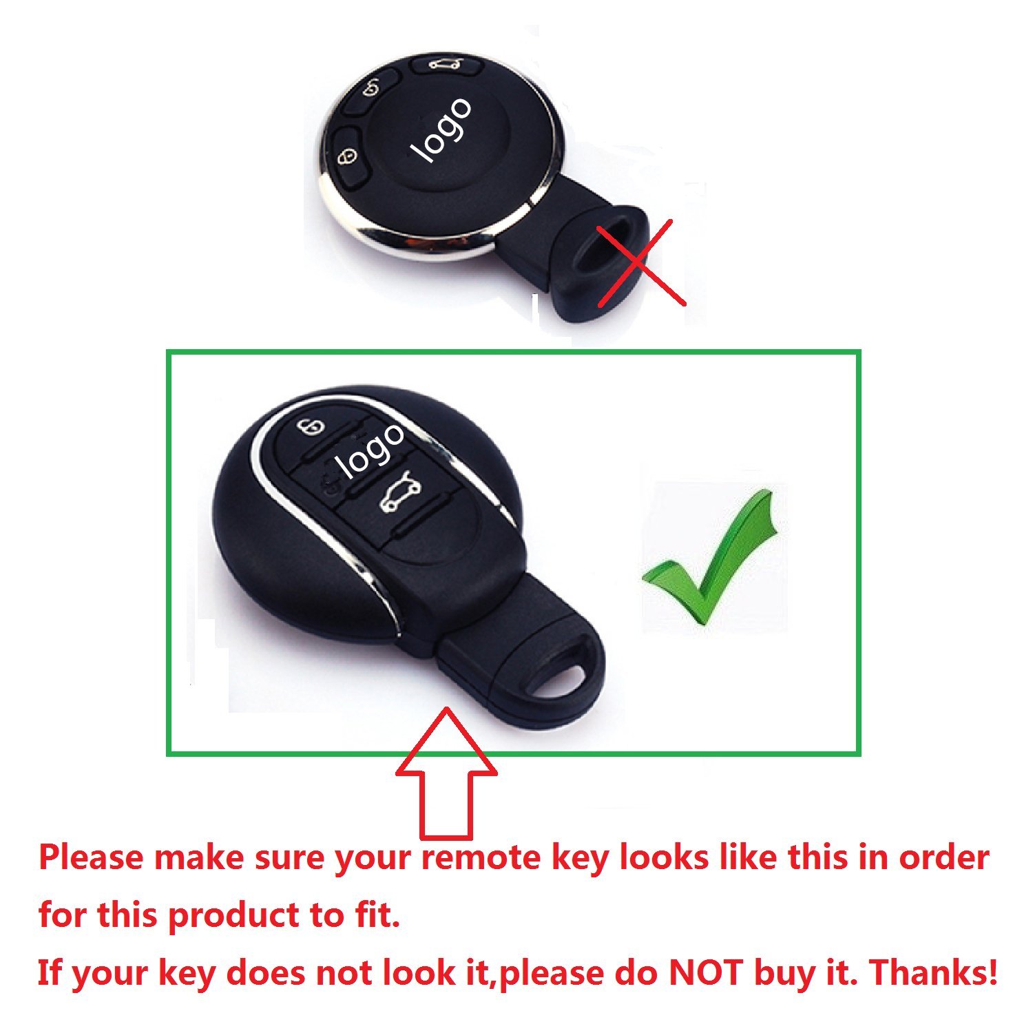 M.JVisun M.JVisun Carbon Fiber Key Fob Cover for BMW Mini Cooper S JCW F54 F55 F56 F57 F60 Remote Key Case Red for Men Women - View 2 of 8